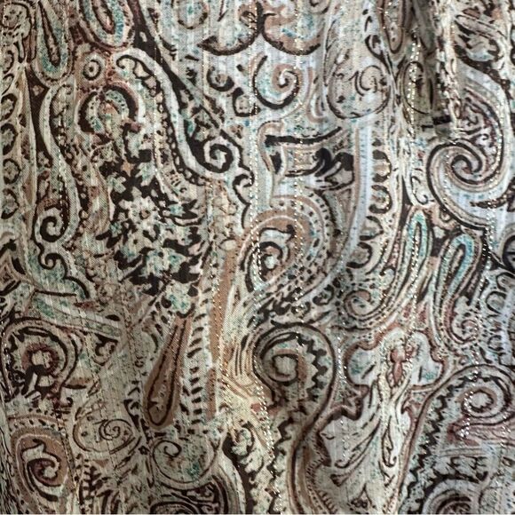JOIE Paisley Long Sleeve Top Size M - Picture 3 of 5
